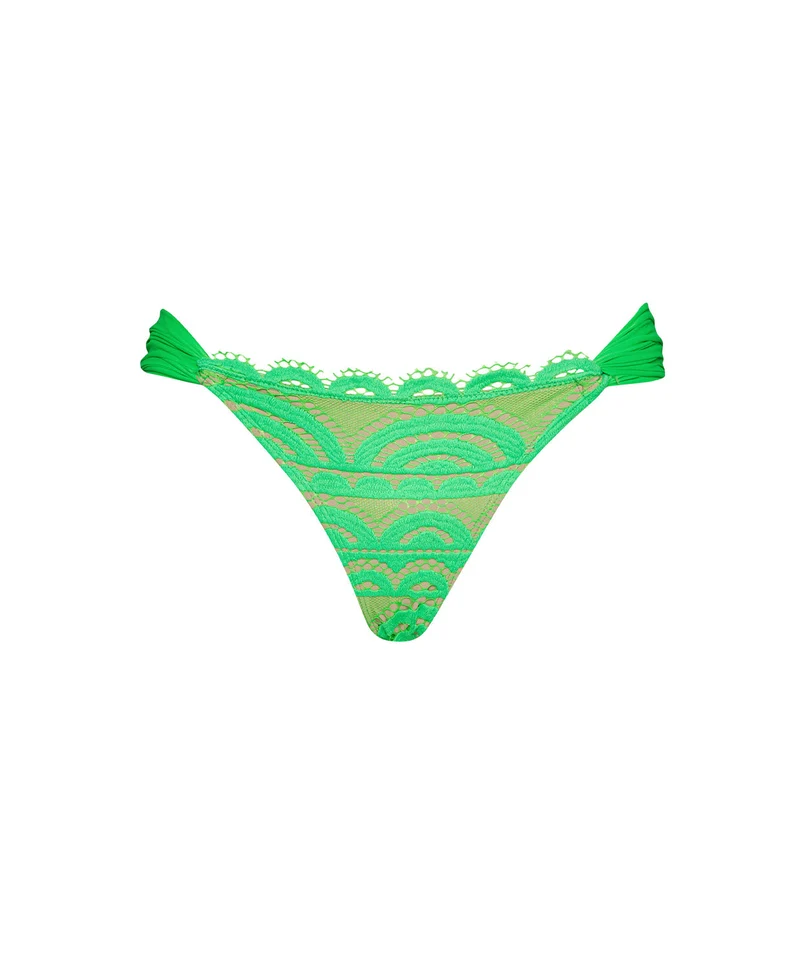 PQ Swim Matcha Kant Fanned Bikinibroekje
