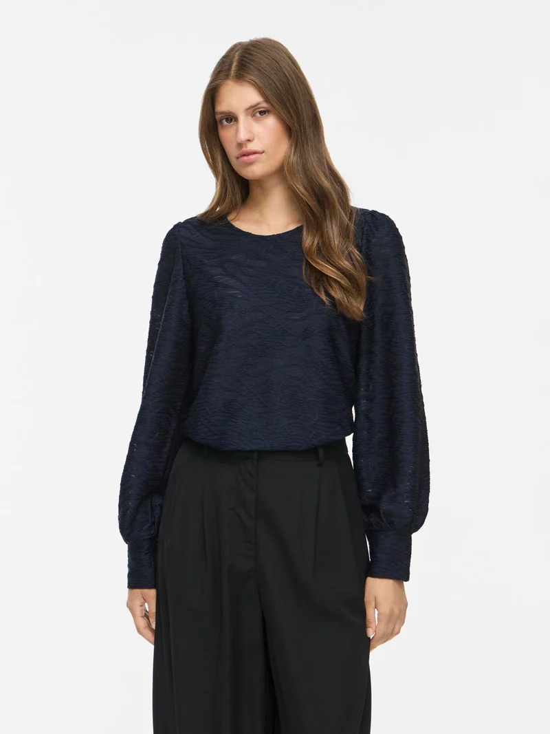 VIFINA L/S O-NECK TOP