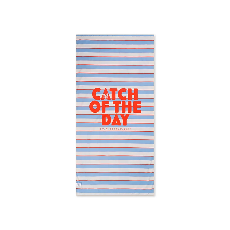 Beach Towel Microfiber - Multicolored - Catch Of The Day - 180 x 90 cm