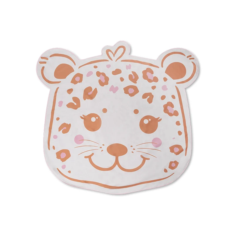 Beach Towel Microfiber - Beige - Leopard - 140 cm