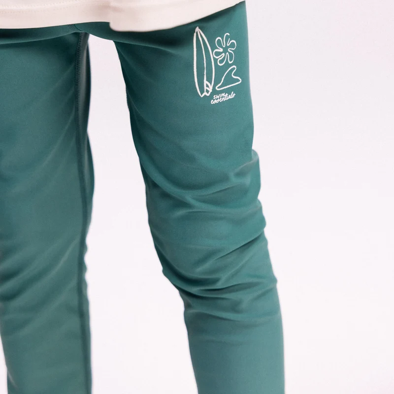UV Legging - Boys - Green - Surfer