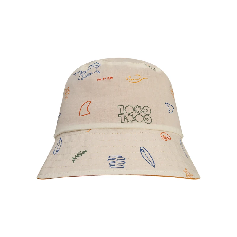 Sun Hat Reversible - Beige/Orange - Surfer