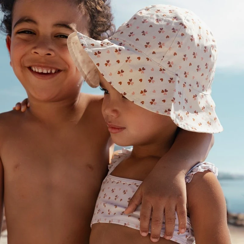 Beach Hat - Beige - Cozy Hearts