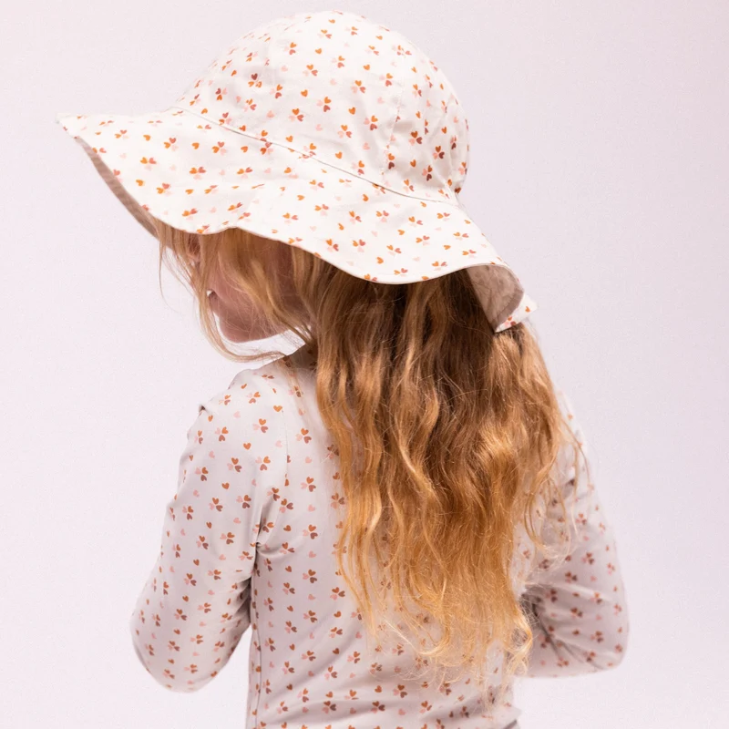 Beach Hat - Beige - Cozy Hearts