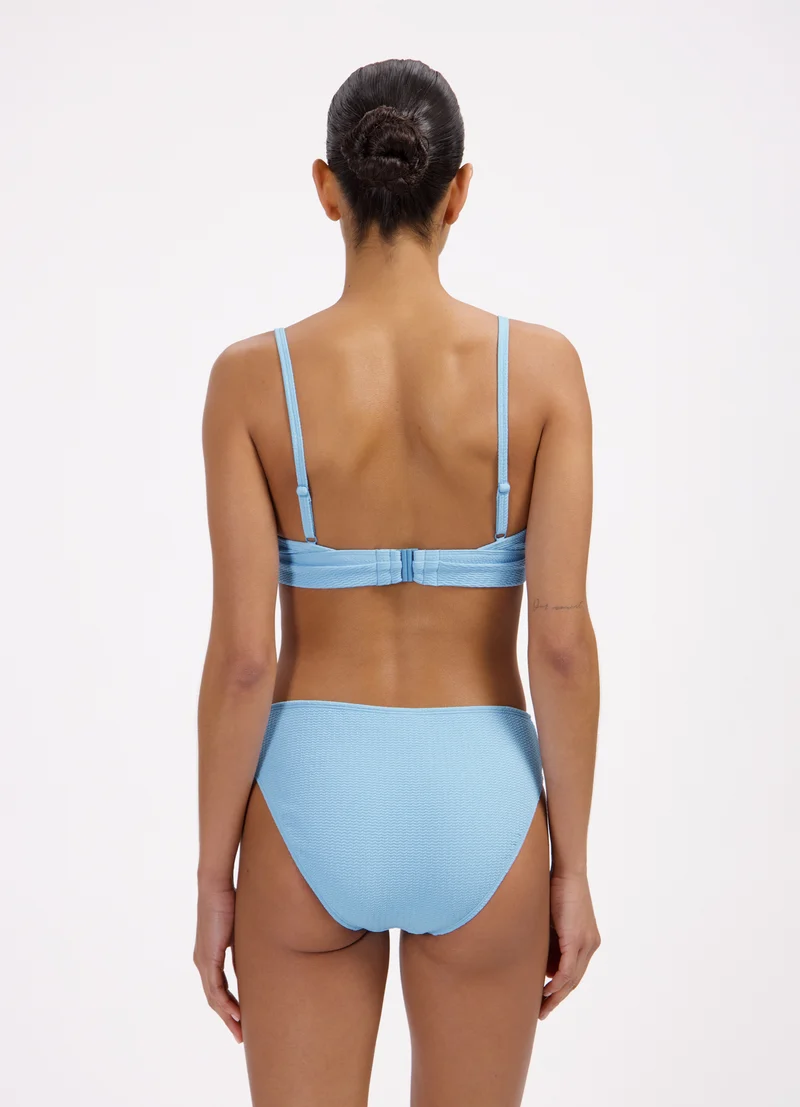 Alaskan Blue twist bikinitop