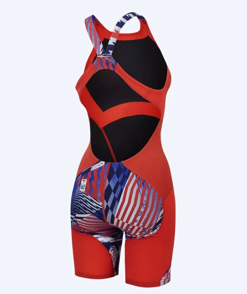 Speedo Wettkampf Badeanzug für Mädchen - LZR Ignite - Rot/Blau