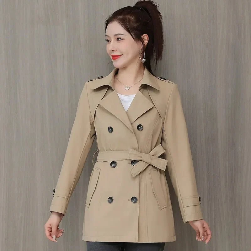 Neue Damen-Windjacke für den Frühling – zweireihiger Stil