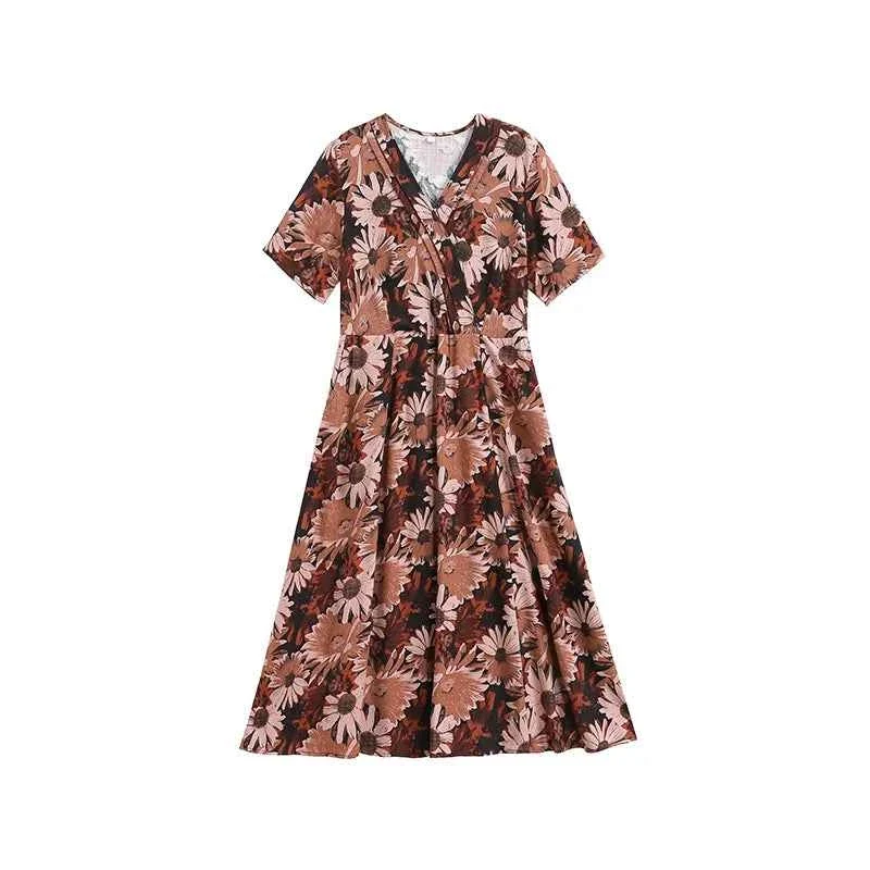 Verleihen Sie Ihrem Stil mit unserem eleganten Sommerkleid mit Blumenmuster das gewisse Etwas