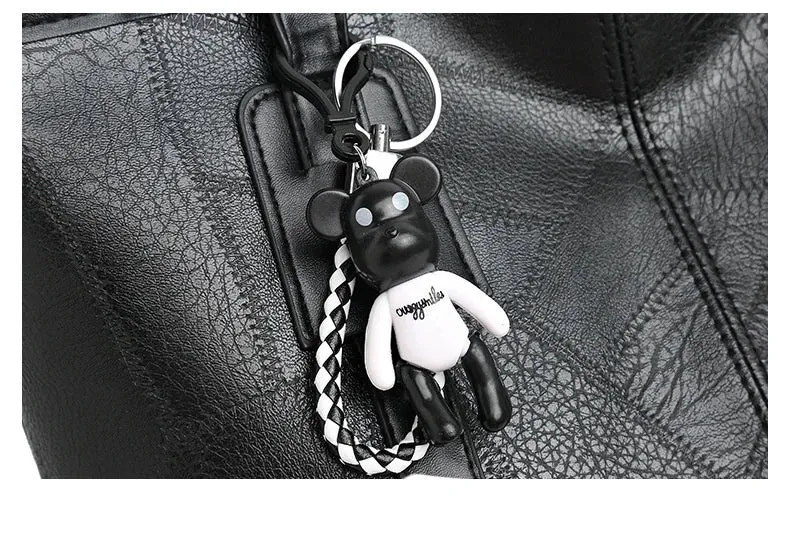 Trendige, geräumige Tragetasche für Damen – horizontale, quadratische Handtasche mit Reißverschluss, die über der Schulter getragen werden kann.