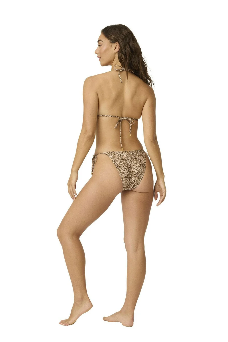 Leo Dierenprint Bikini Set | Handgemaakt Luxe Triangel PQ Swim