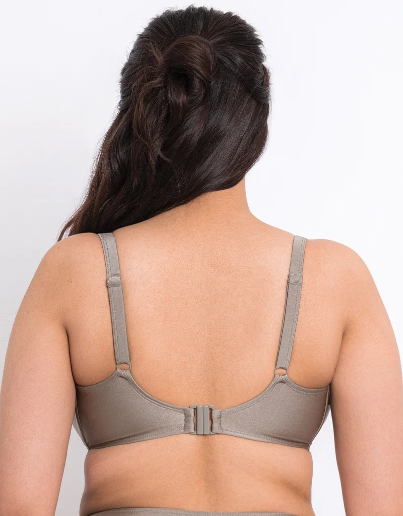 Flirtelle Fiji Sands Padded Balcony Bikini Top Stone
