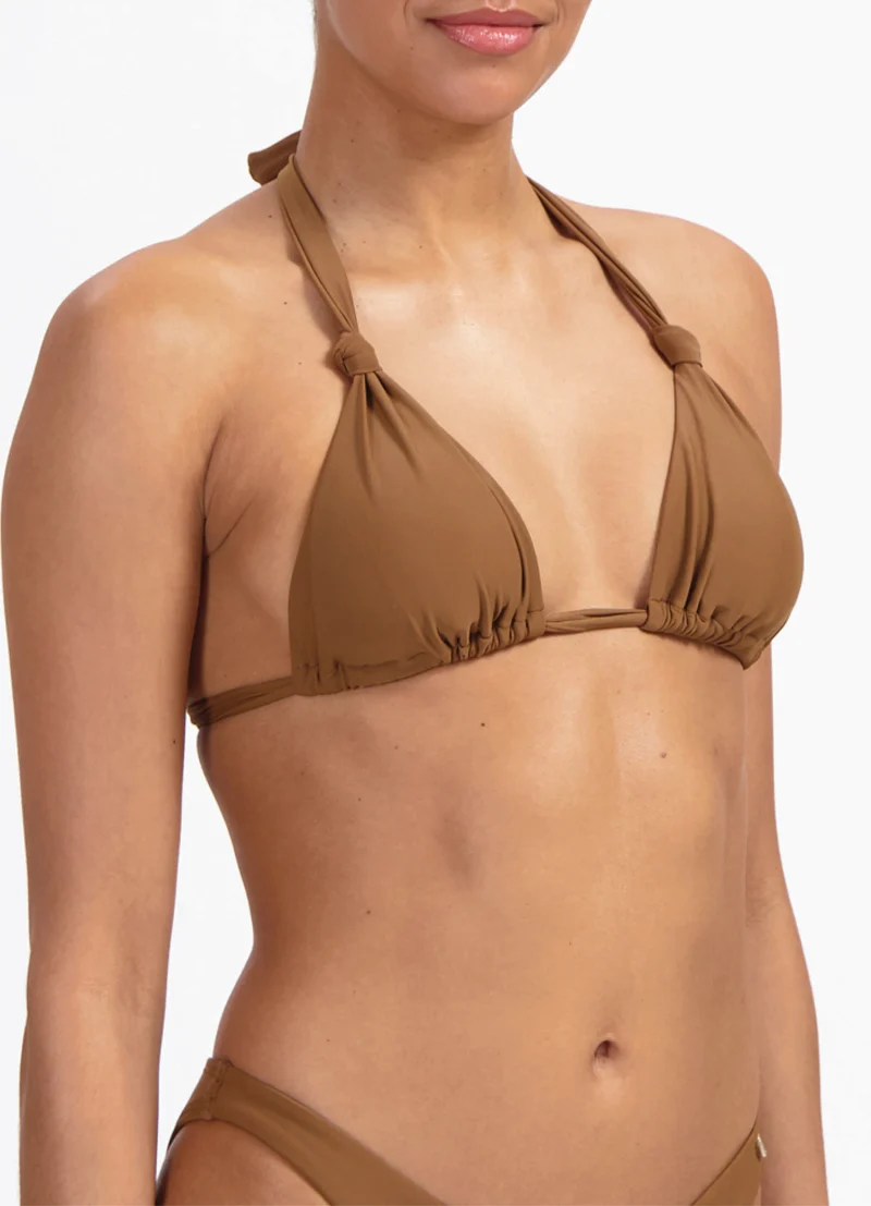 Copper triangel bikinitop