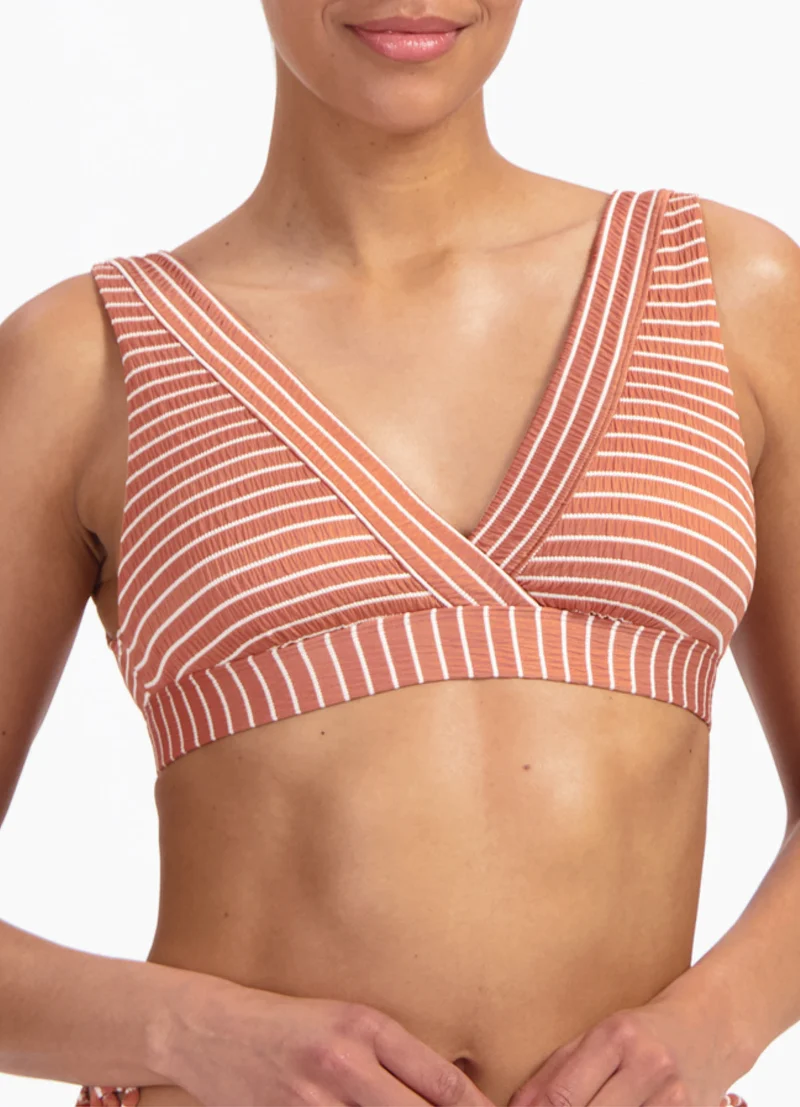 Caramel Stripe shape bikinitop