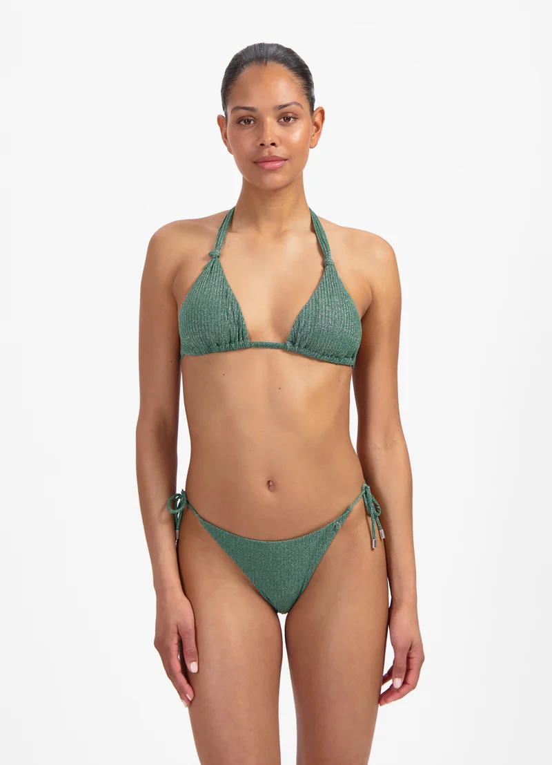 Green Glitter triangel bikinitop