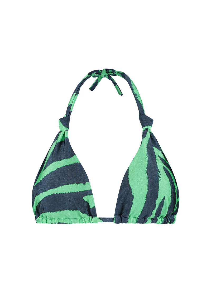 Green Tiger triangel bikinitop
