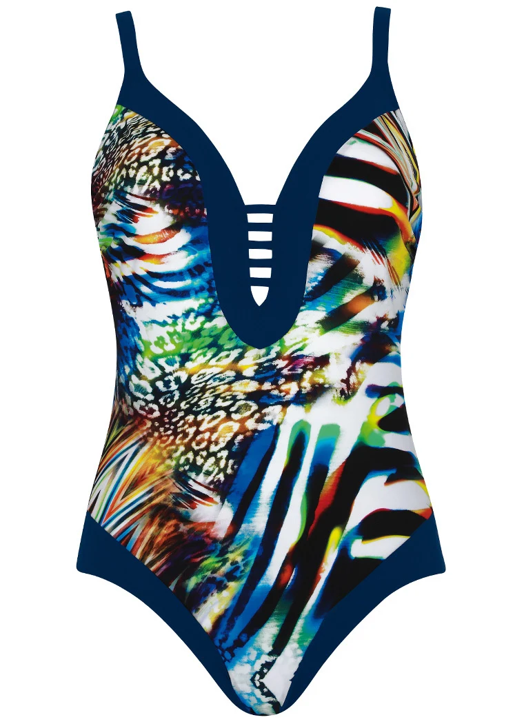 Zebra Vortex Swimsuit