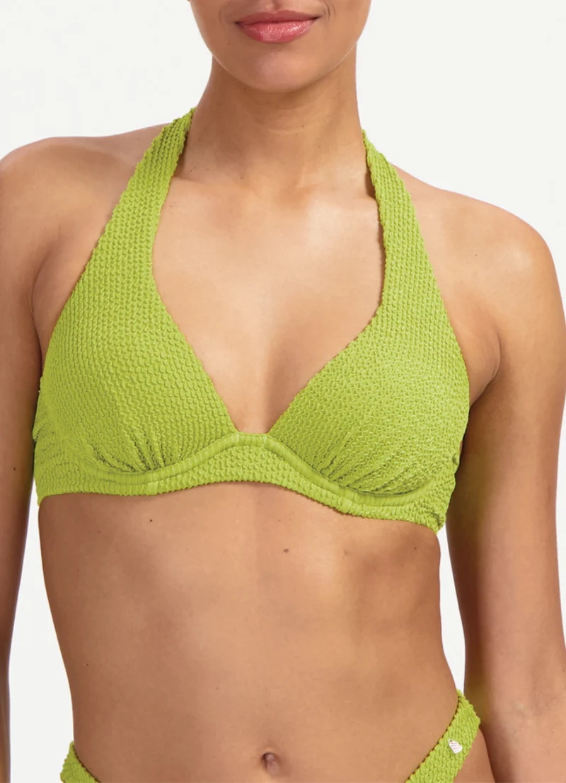 Pistache halter bikinitop