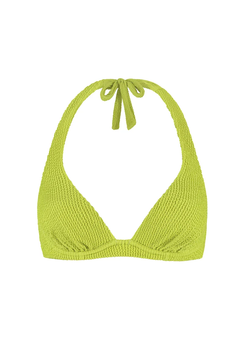 Pistache halter bikinitop