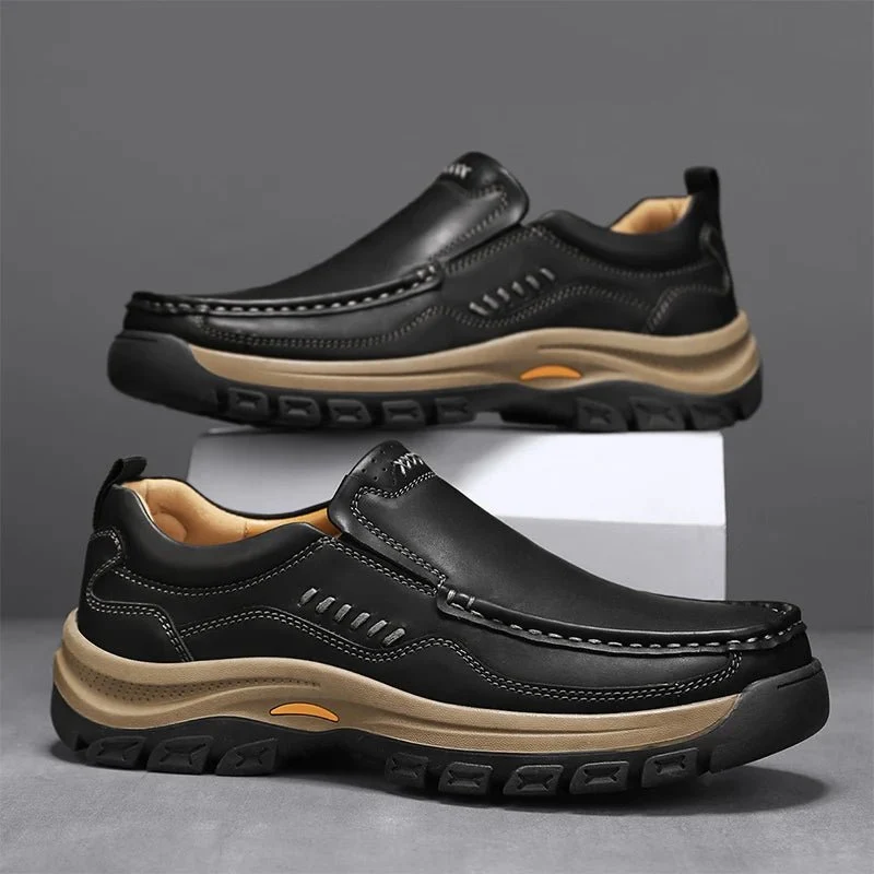 Handgefertigte Herren-Loafer: Stilvolle Low-Top-Schuhe für Büro und Freizeit