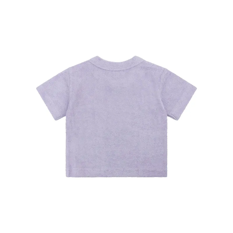 Beach T-Shirt Girls - Terry - Lila