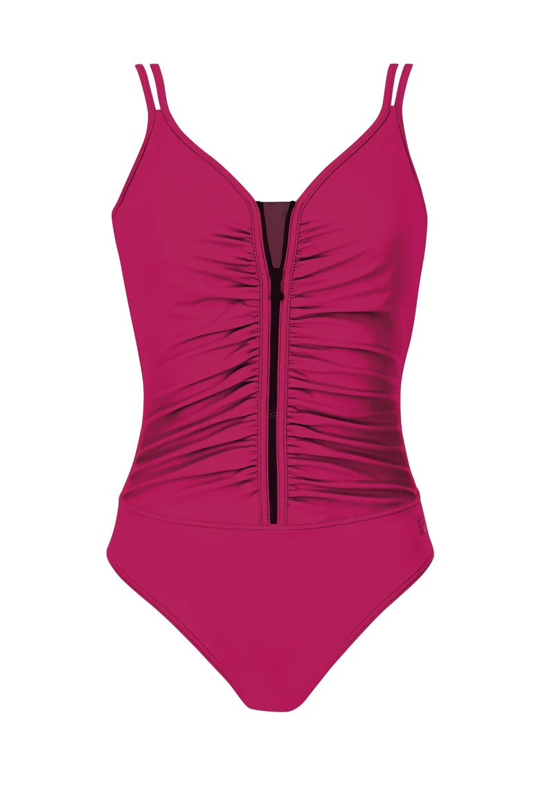 Color Up Zipper Swimsuit