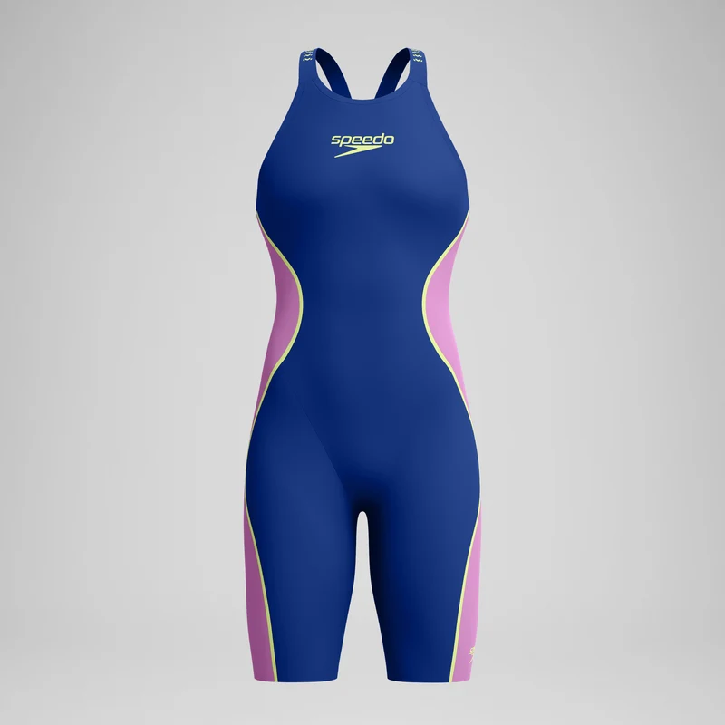 Women's Fastskin LZR Pure Intent 2.0 Openback Kneeskin Navy/Purple