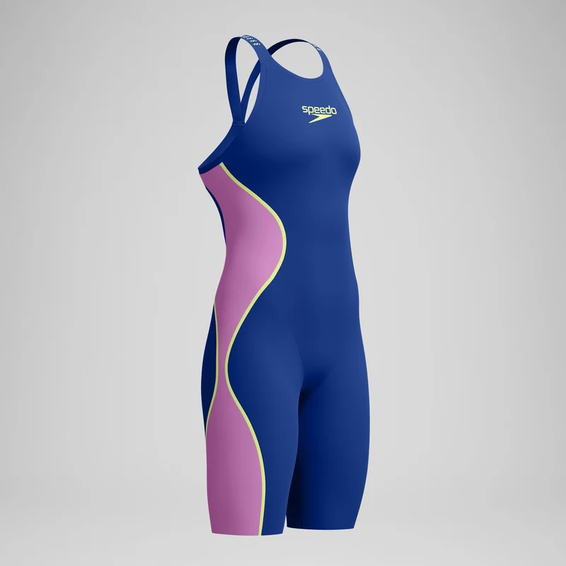 Women's Fastskin LZR Pure Intent 2.0 Openback Kneeskin Navy/Purple