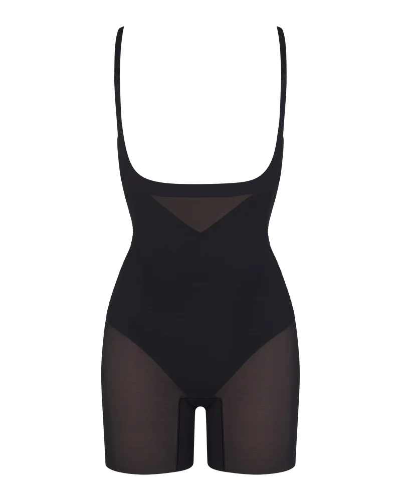 Open-Bust Mid-Thigh Bodysuit