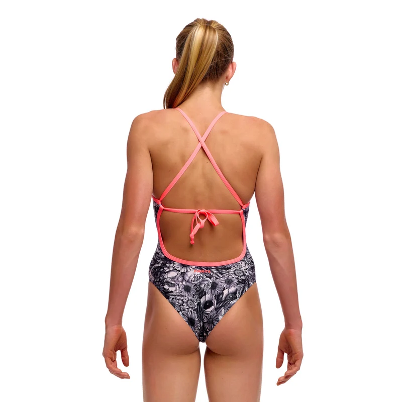 Funkita Mädchen Schwimmanzug Tie Me Tight Nights Rose
