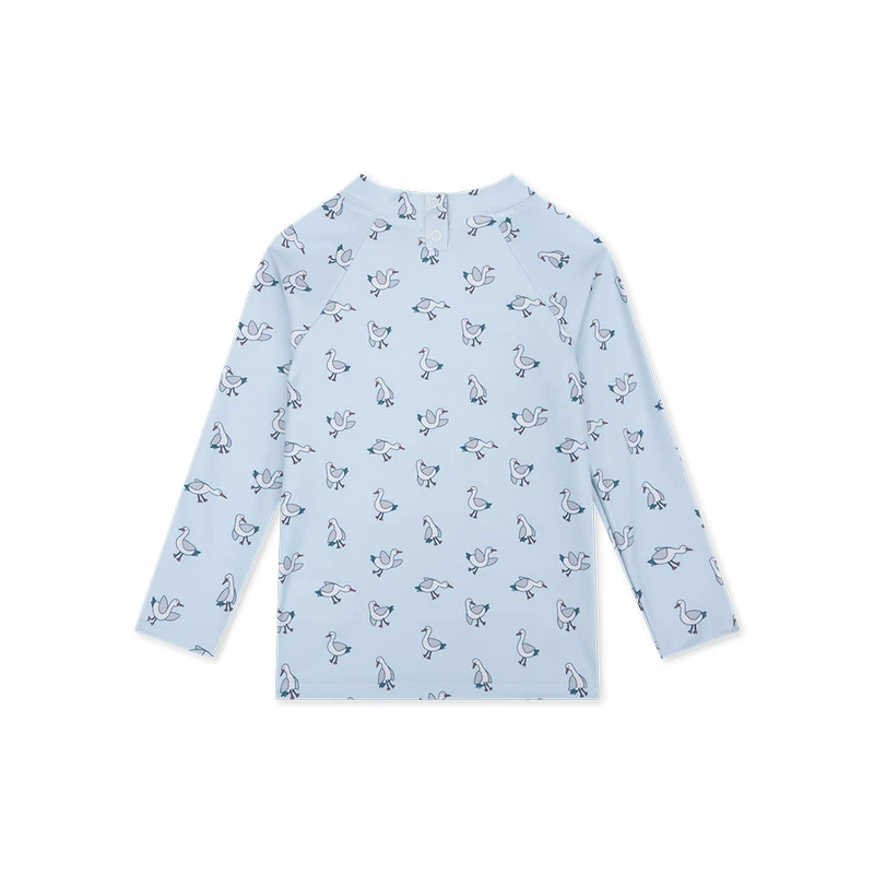 UV Swimming T-Shirt Long Sleeves - Blue - Little Seagull
