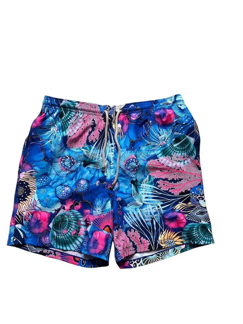 Lunatic Heren Zwembroek Tropical | Matching Strandlook Dames Saman