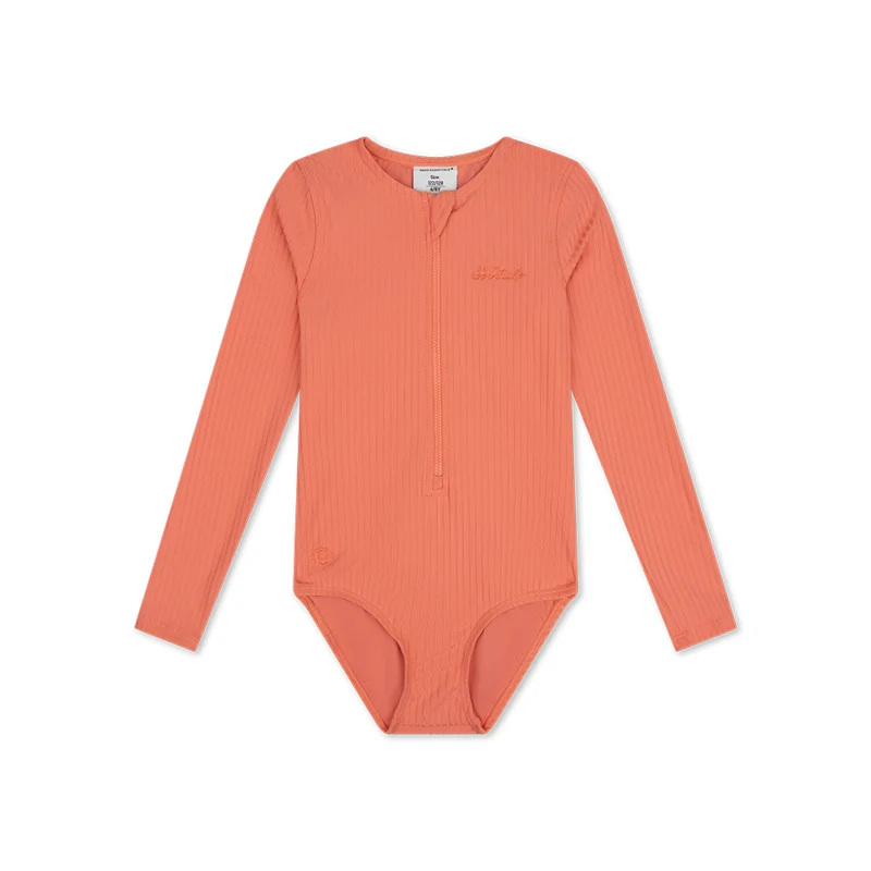UV Swimsuit Girls With Long Sleeves - Pink - Pink Bay