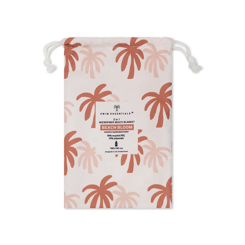 Microfiber Towel - Multicolored - Palm Tree - 180 x 180 cm