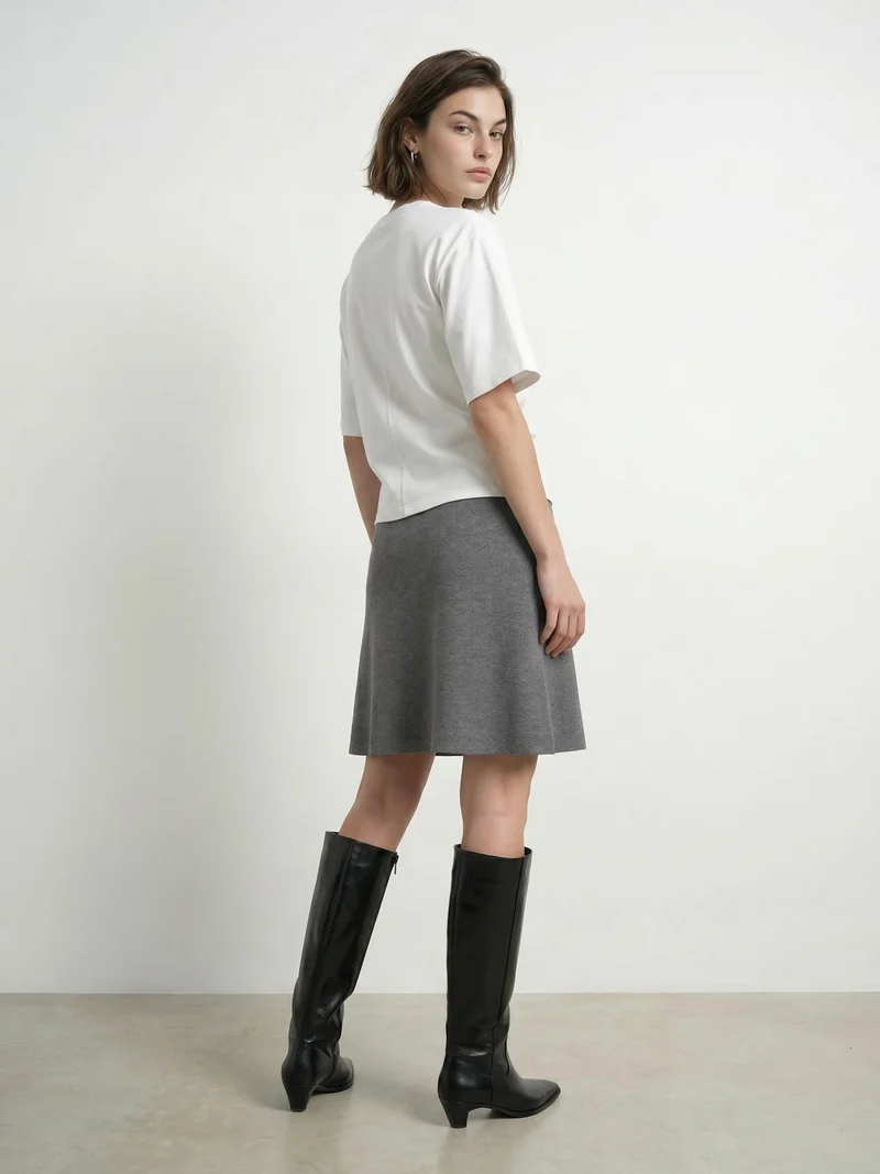 HDRIVA SS BOXY DRAPED T-SHIRT