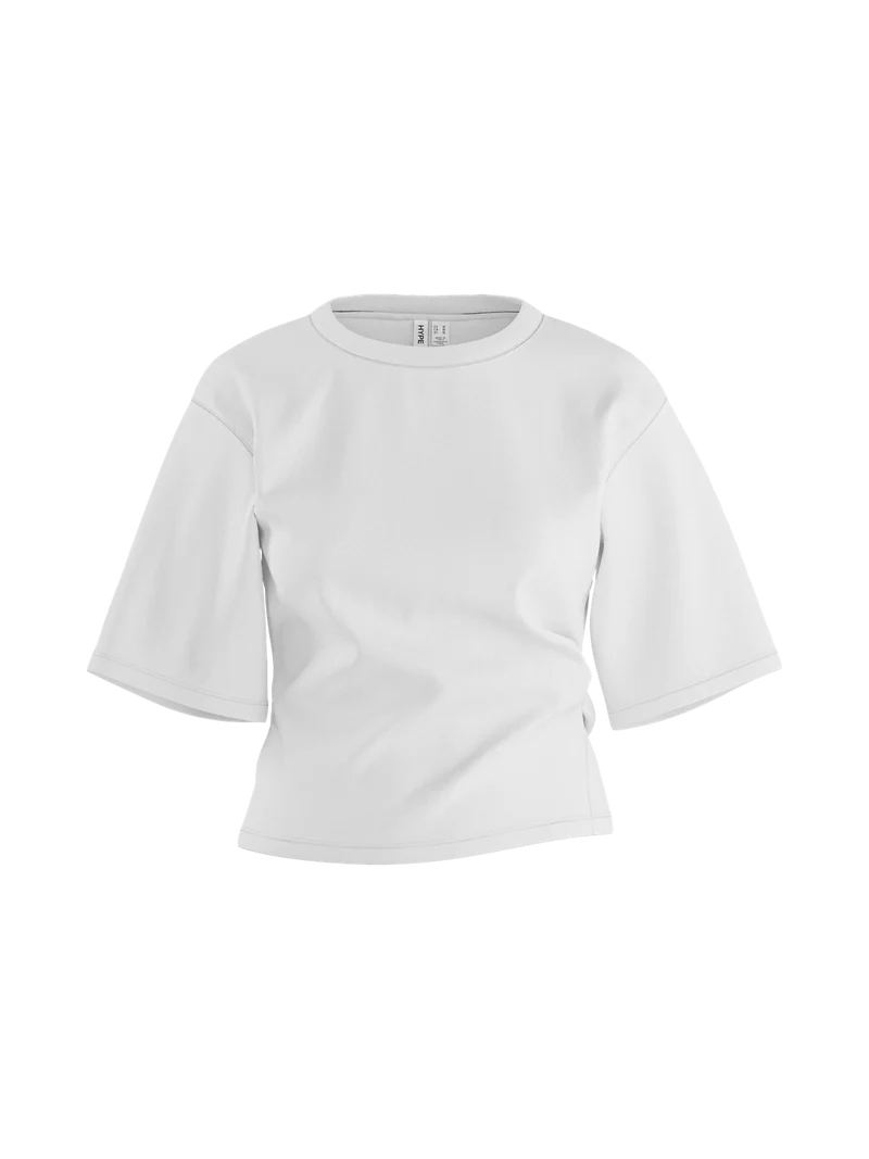 HDRIVA SS BOXY DRAPED T-SHIRT