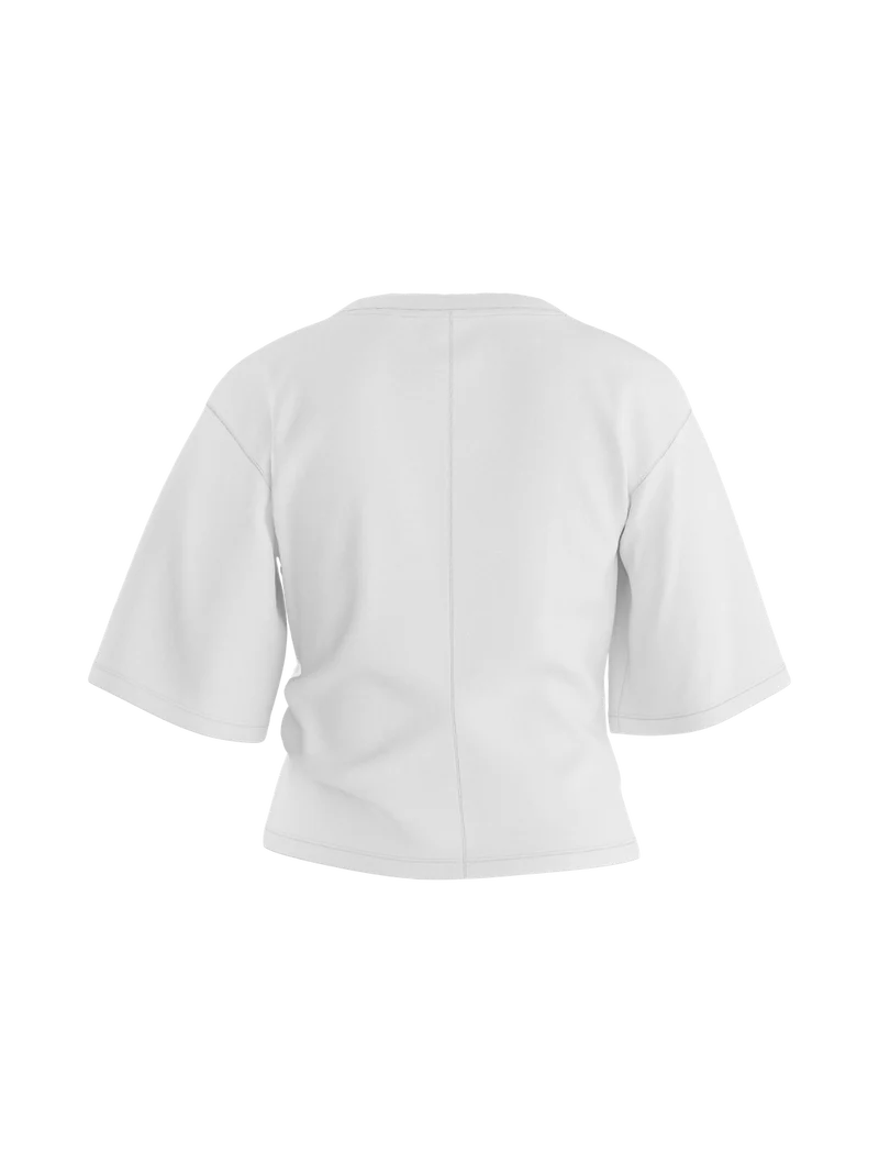 HDRIVA SS BOXY DRAPED T-SHIRT