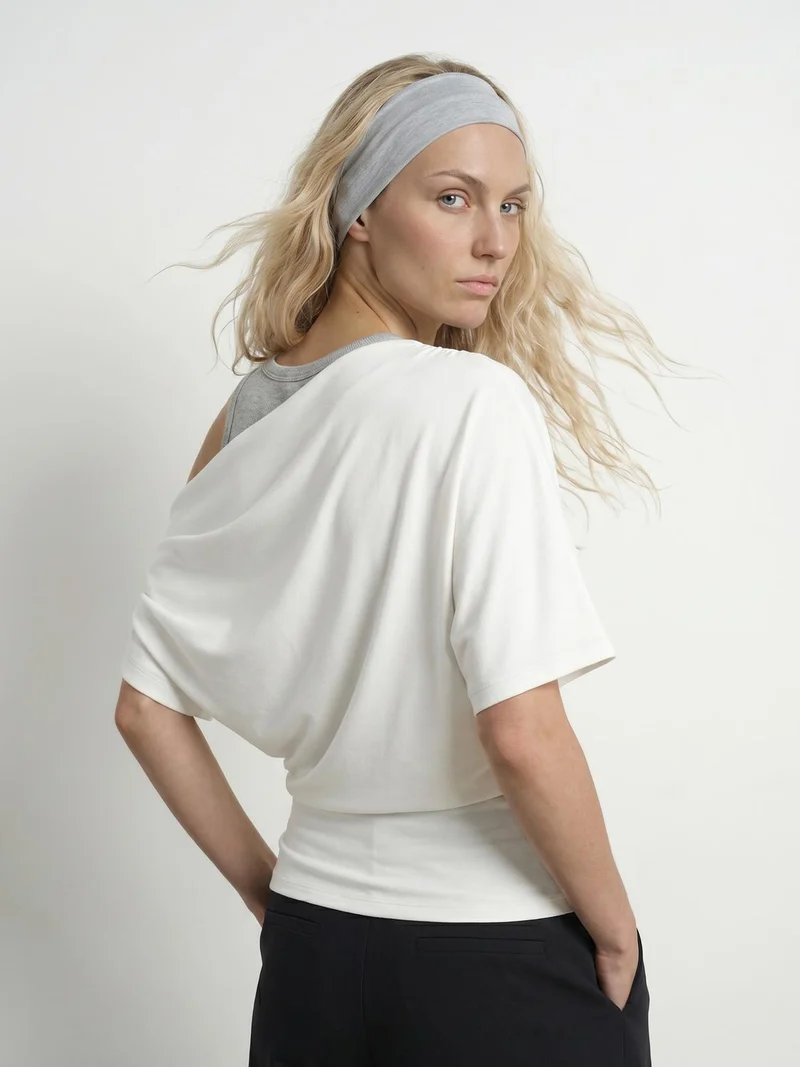 HDEMMA DRAPED OFF-SHOULDER TOP