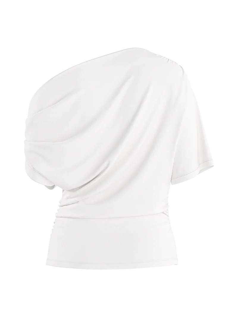 HDEMMA DRAPED OFF-SHOULDER TOP