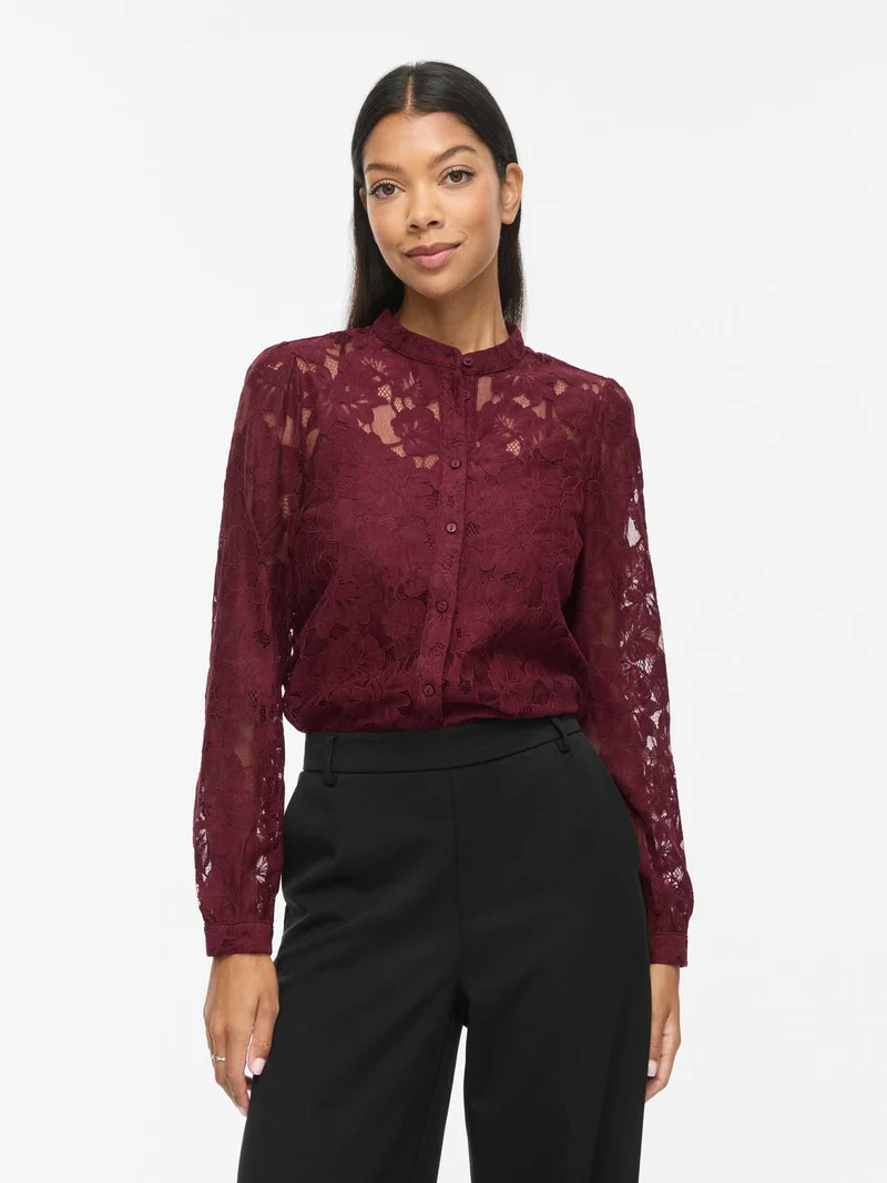 VISALA L/S LACE SHIRT