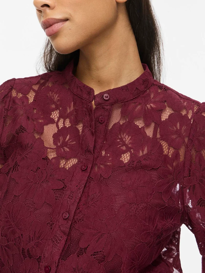 VISALA L/S LACE SHIRT