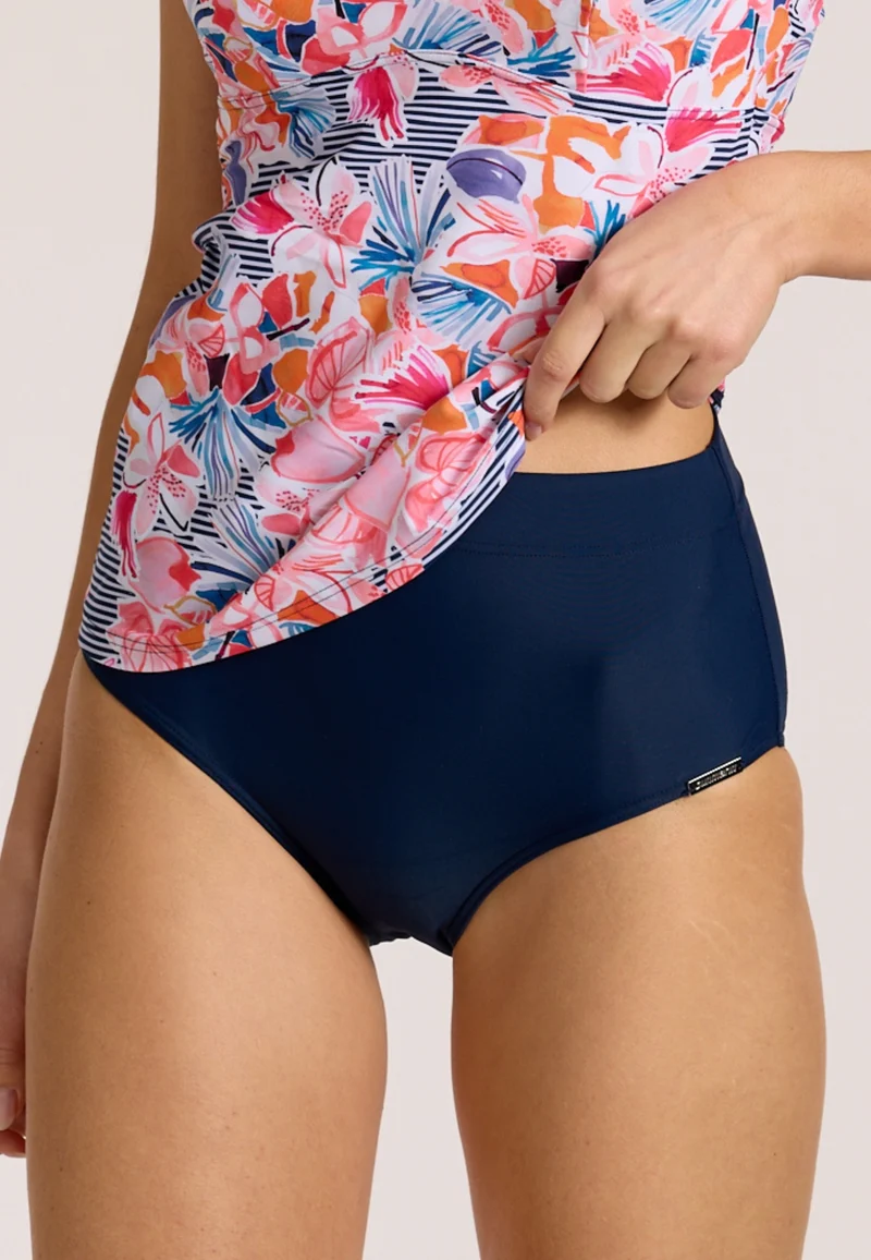 Navy Bloom Tankini Set