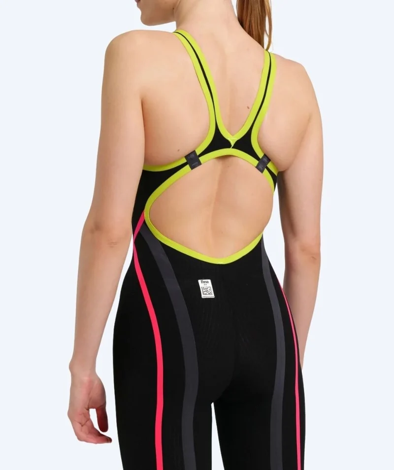Arena Wettkampf Badeanzug für Damen - Carbon Core FX - Schwarz/Rot