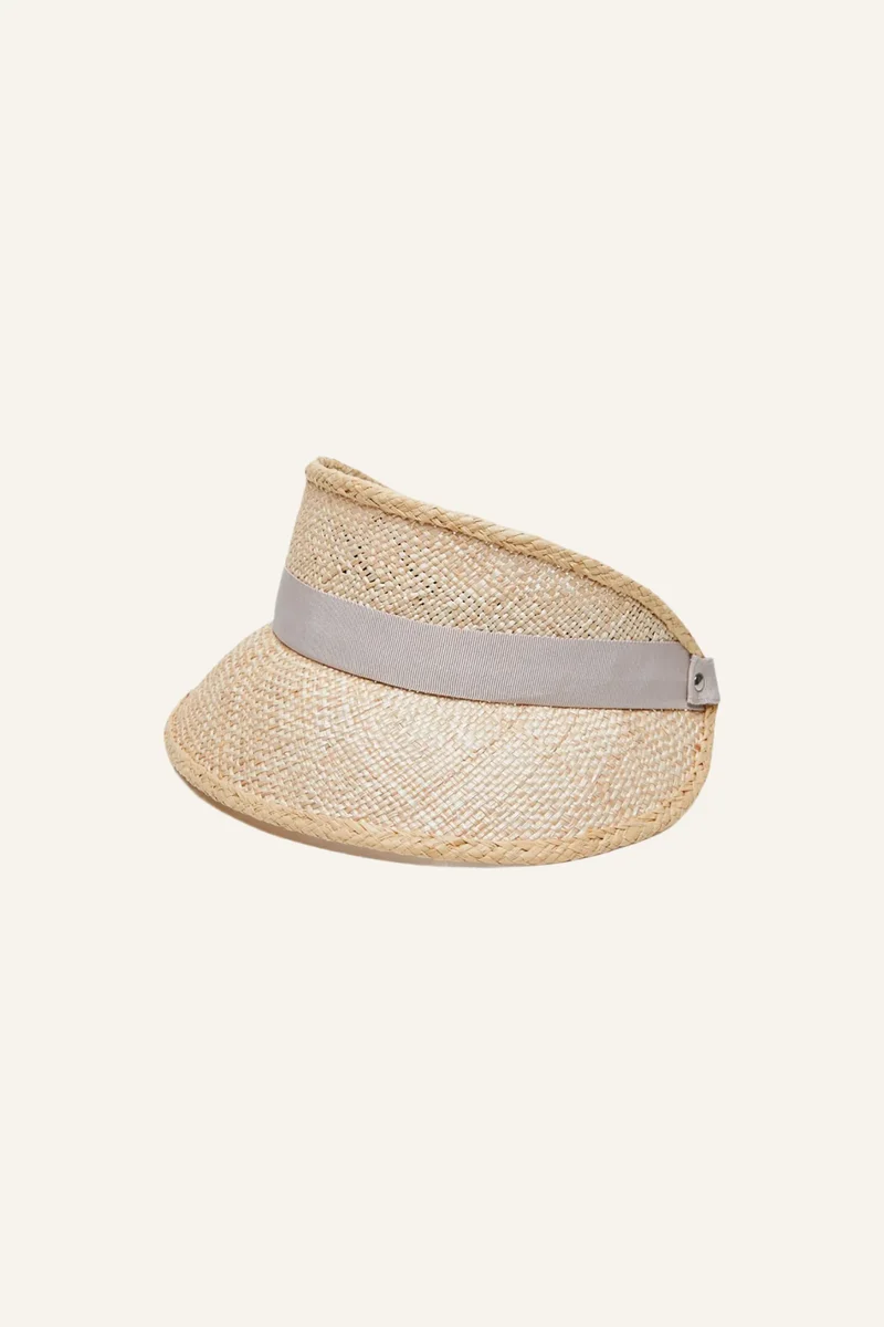 Straw Sun Visor — natural