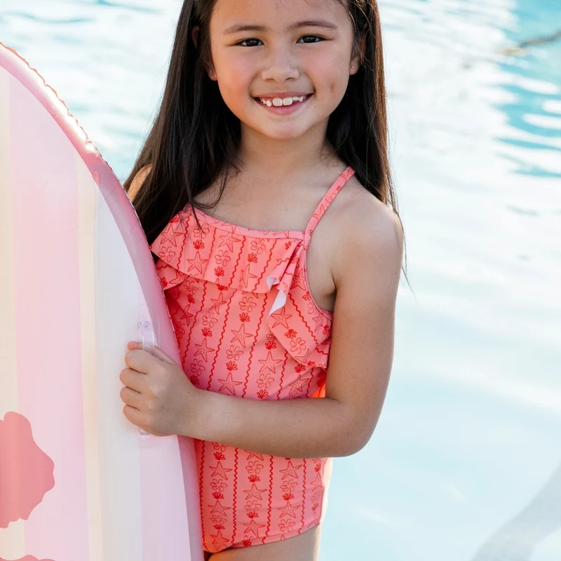Swimsuit Girls - Pink - Coastal Charm