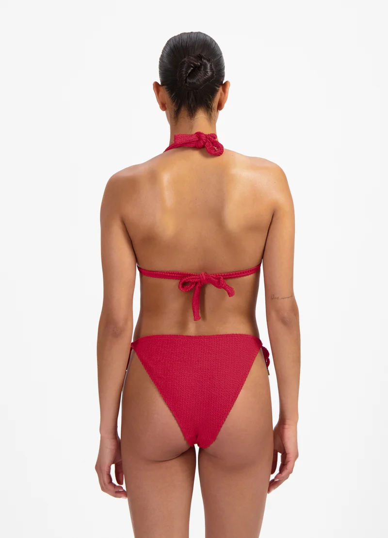 Lipstick Red strik bikinibroekje
