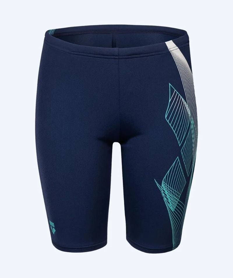 Arena lange Badehose für Jungen - Sea Water - Dunkelblau