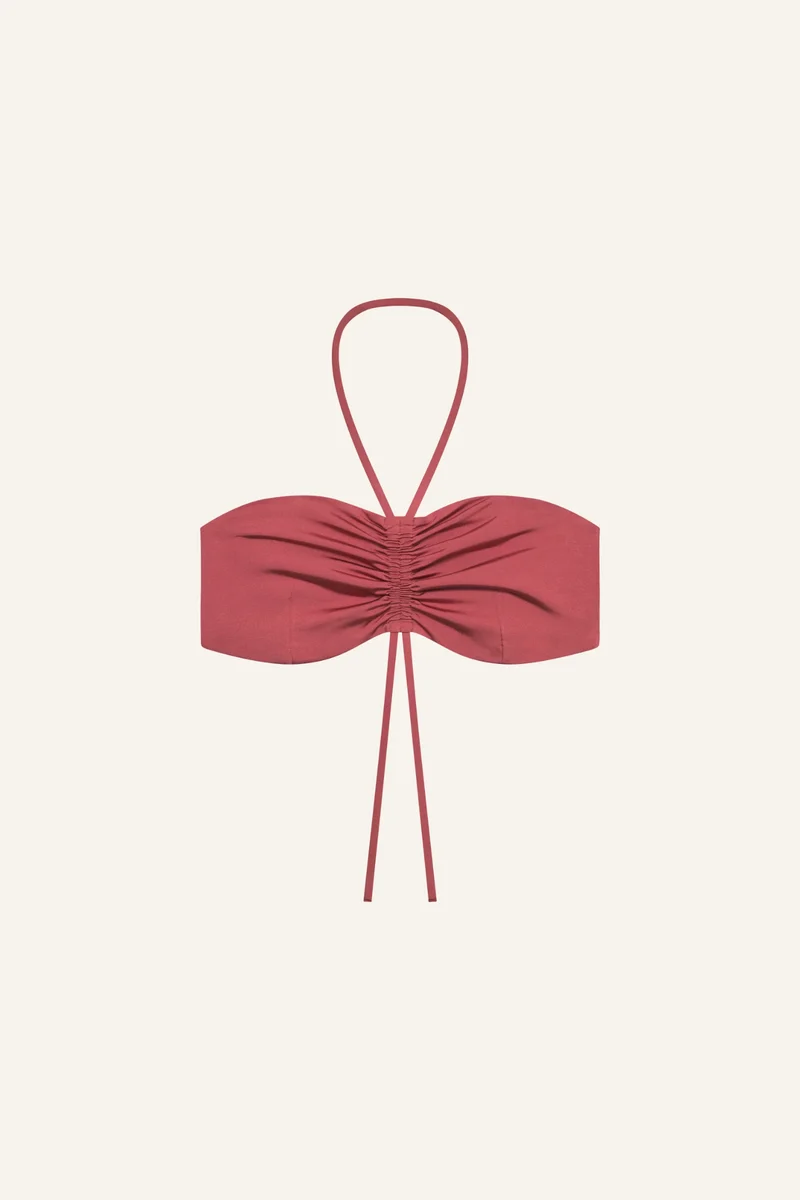 Ruffled Bandeau Top
