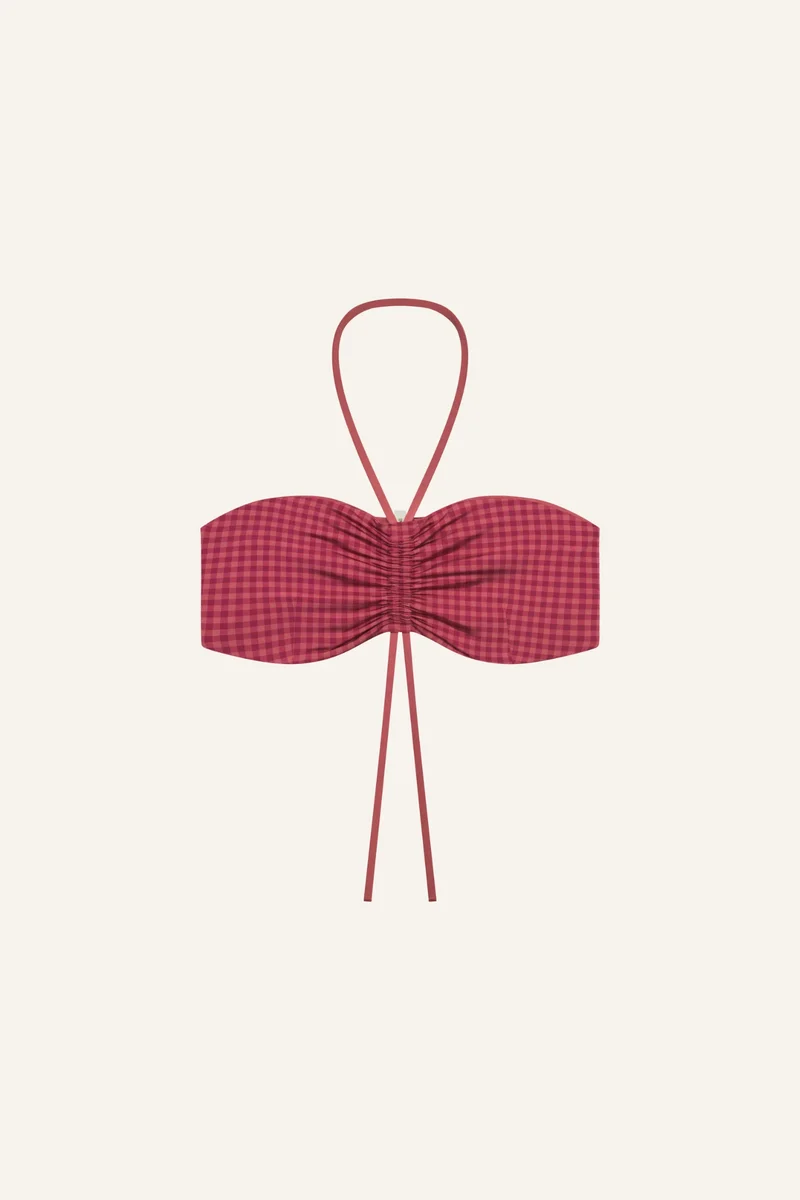 Ruffled Bandeau Top