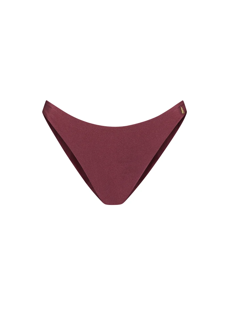 Burgundy Shine brazilian bikinibroekje