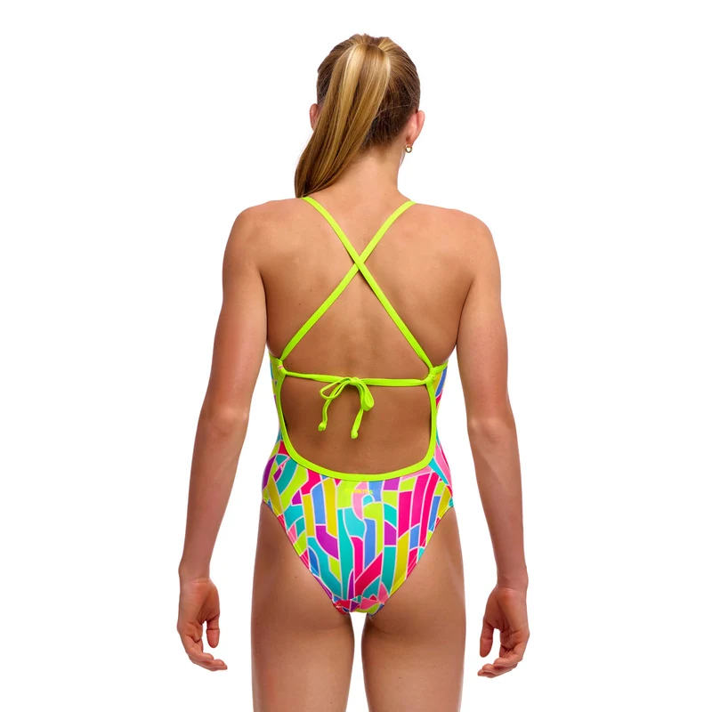 Funkita Mädchen Schwimmanzug Tie Me Tight Candy Cracks